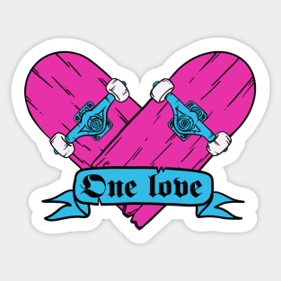 Skate Love Sticker